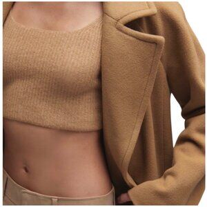 Everlane Womens The Cozy-Stretch Crop Tank~Various Sizes~Camel Wool YAK  L15 27